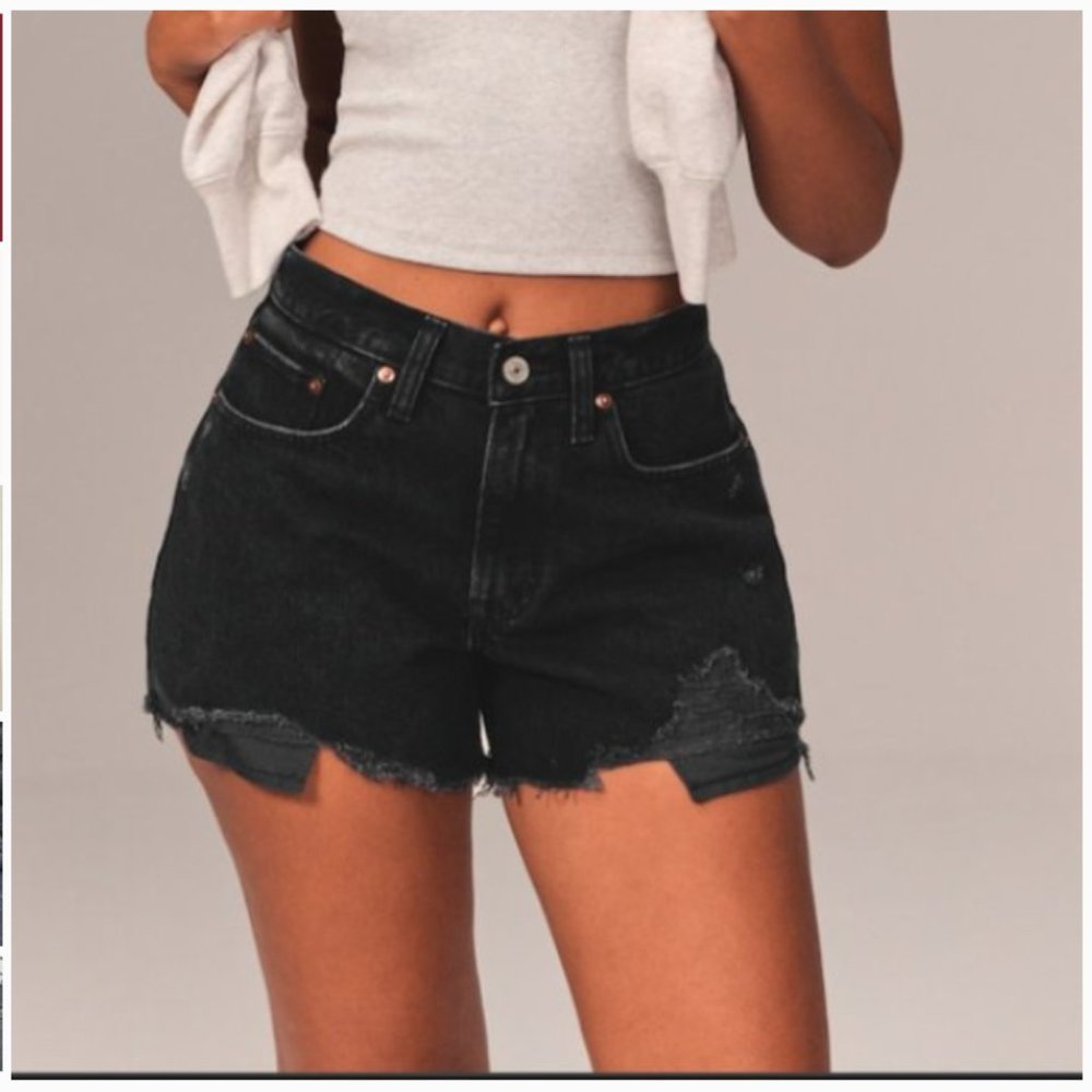 Abercrombie & Fitch Curve Love Mid Rise Boyfriend Shorts - Size 28 (size 6)